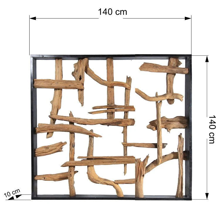 REGATA Quadro da parete in legno 140cm x 140cm