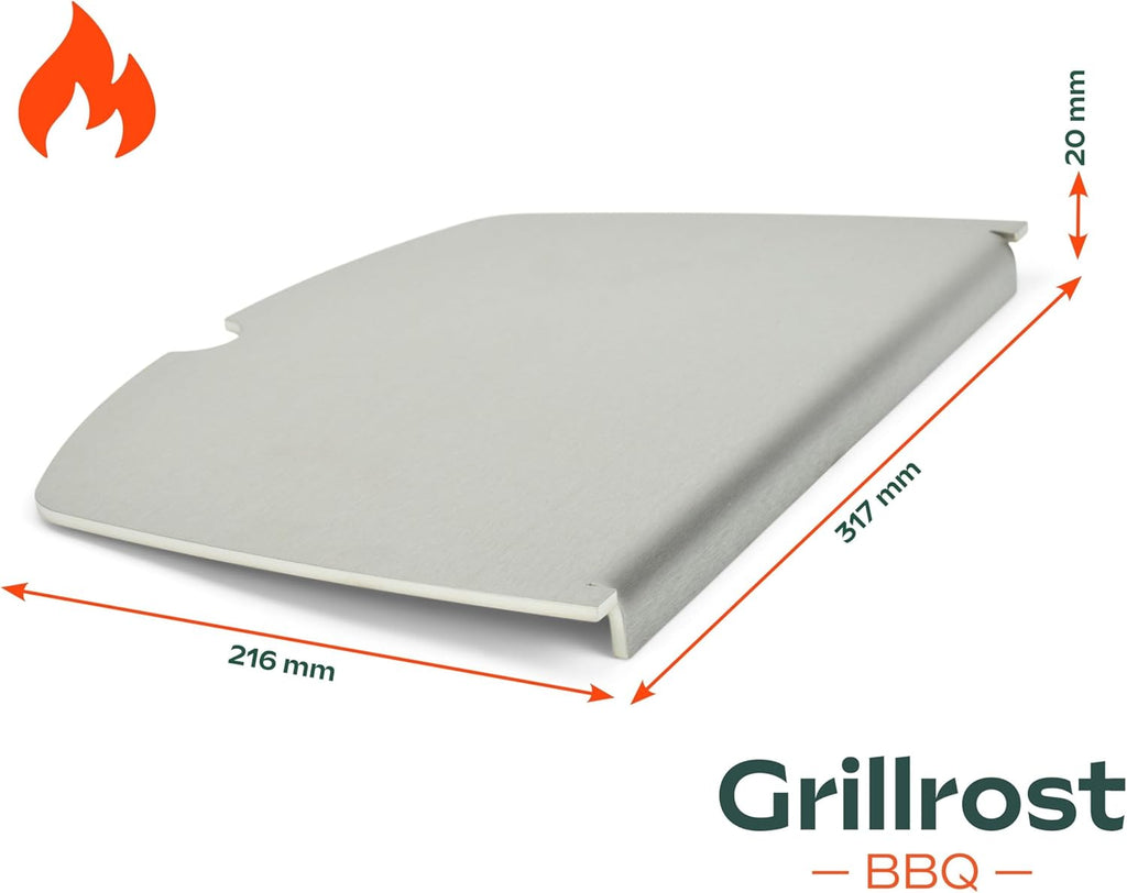 Griglie in acciaio inox per Weber Q300/3000 | lavabili in lavastoviglie - set da 2 pezzi
