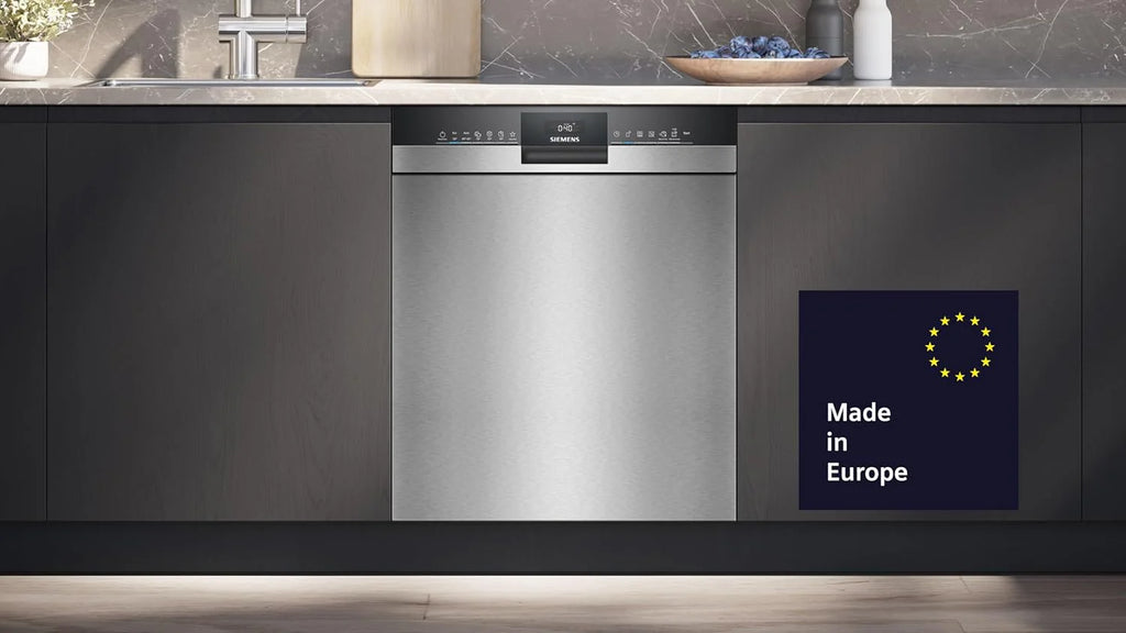 Siemens SN63EX06VE, iQ300 Smarter Lavastoviglie, Lavastoviglie a incasso totale, 60 cm, Cassetto posate, Extra silenziosa, varioSpeed, Apertura automatica porta, Triple rackMatic, infoLight, intensiveZone