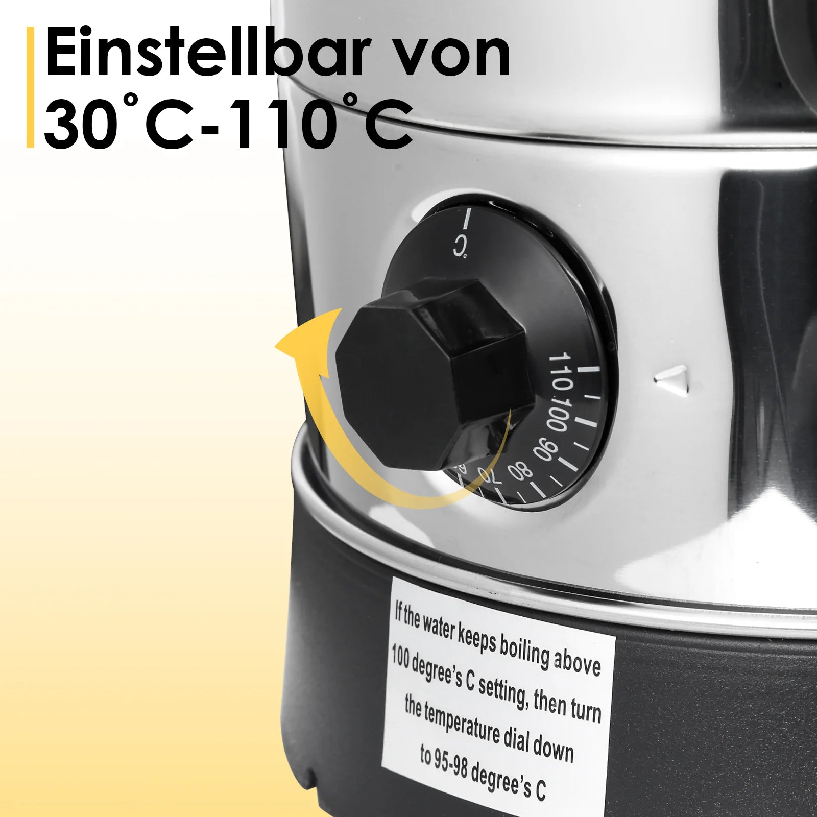 Sonnewelt Heiwasserspender Glühweinkocher 8L