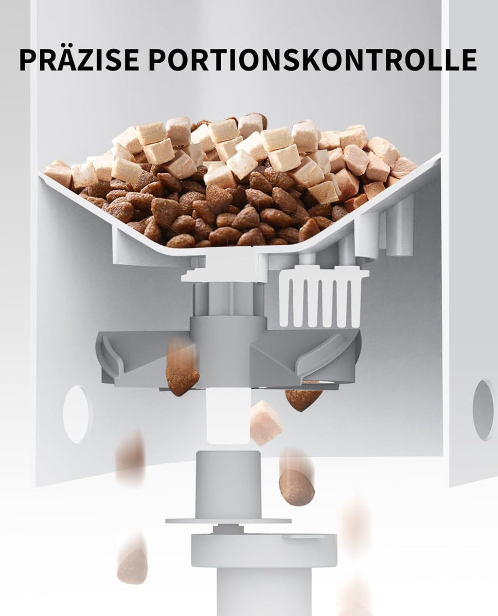 PETKIT Futterautomat Mit Kamera, KI Futterautomat Katze,3L Katzen Futterautomaten,Automatischer Futterspender für Katze und Hund,2.4G WiFi Intelligente App-Steuerung,1-5 Mahlzeiten