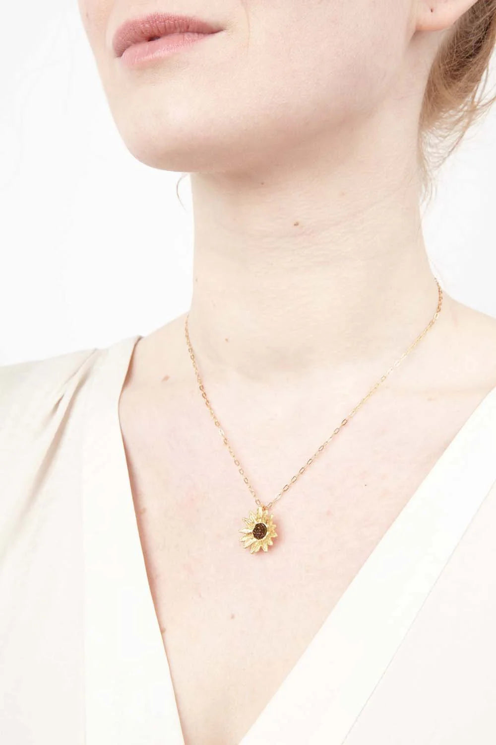 Collana girasole con pendente - Delicata