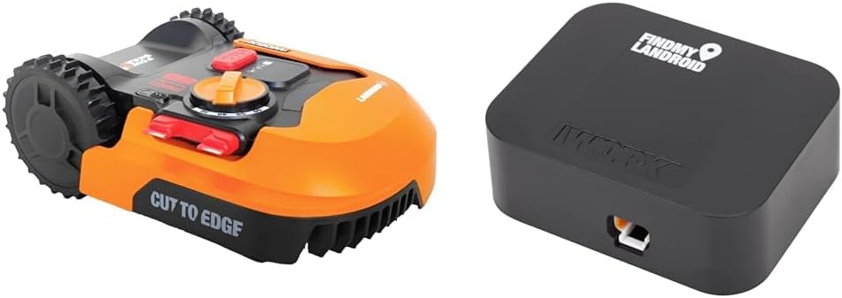 WORX Landroid Plus WR165E Mhroboter mit Begrenzungskabel für Grten bis 500m (AIA Navigation, App Steuerung, WLAN, Bluetooth und schwimmendem Mhwerk - max Steigung: 35%)