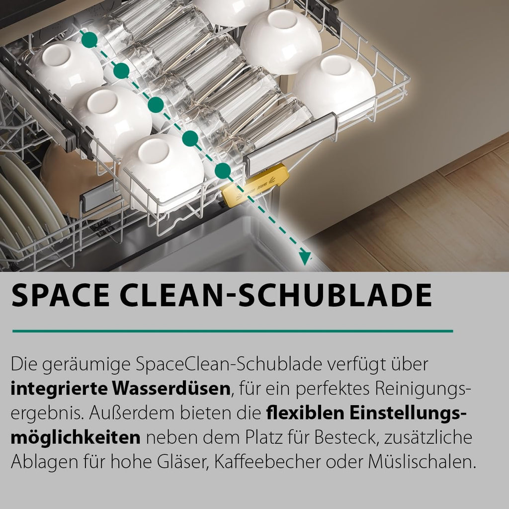 Bauknecht BCIO 3T341 PLET Lavastoviglie completamente integrata 60 cm/Acciaio inox/14 coperti/10 programmi standard e 1 programma sensore/PowerClean/ActiveDry/Cassetto portaposate/Protezione completa dall'acqua