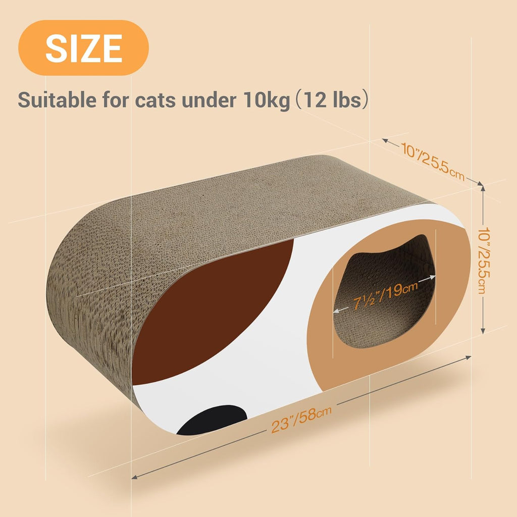 ComSaf Kratzbrett für Katzen, Kratztonne aus Wellpappe, Recycelbar Kratzbretter Katze, Kratzschutz für Sofa, Tür, Mbel, Kratzpappe für Katzen 58 x 25 x 25cm