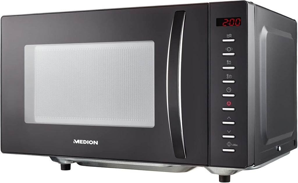 MEDION Forno a microonde (20 litri, 700 watt, compatto e salvaspazio, 5 livelli di potenza, funzione scongelamento, timer, MD11475) bianco