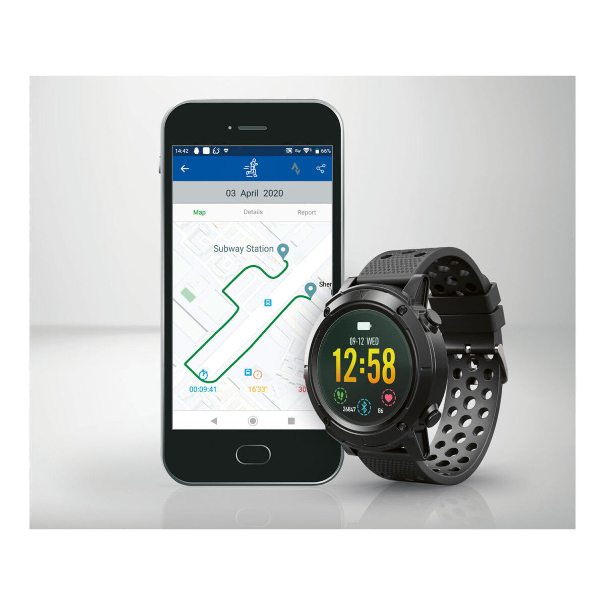 SILVERCREST® Smartwatch Sport, con GPS - B-stock ottime condizioni