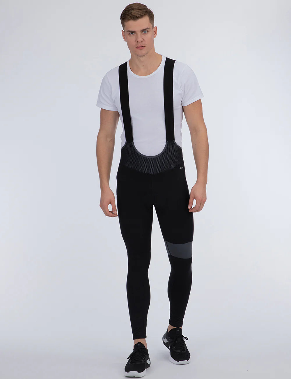Salopette Ciclismo Termica Lunga Uomo Pro Team II Nero-Grigio