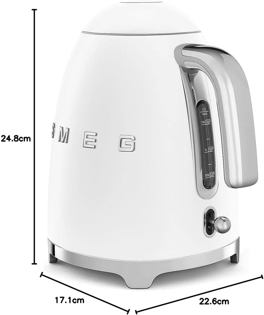 Smeg, 2x2 TSF01CREU - Tostapane, 2 scomparti per 2 fette, 6 livelli di doratura, funzione riscaldamento, funzione scongelamento e bagel, vassoio raccoglibriciole, 950W, Crema