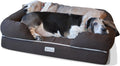 PetFusion Large per cani/gatti con memory foam solido di 10 cm, fodera impermeabile e cerniere YKK di alta qualità, miscela di cotone traspirante, rimovibile e facile da pulire, S