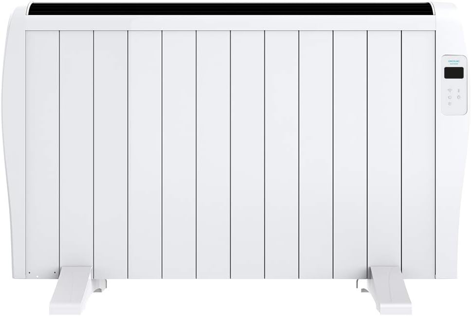 Cecotec Flachheizkrper mit Fernbedienung ReadyWarm 2500 Thermal. 1800 W, 12 Elemente aus Aluminium, LCD-Bildschirm, 3 Heizungsmodi, Timer, Slim Design, berhitzungsschutz Overprotect System