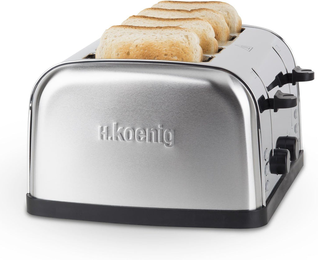H.KOENIG TOS32 Tostapane 4 fette, acciaio inox