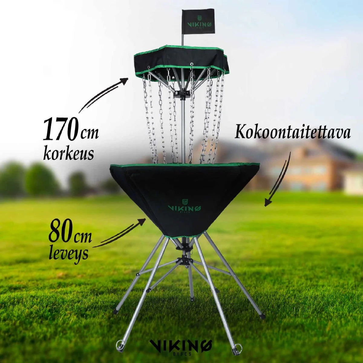 Viking Discs Raid Cesto portatile da disc golf