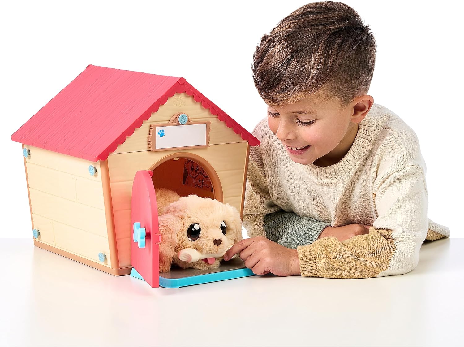 Little Live Pets La Mia Casetta del Cucciolo: Cane Interattivo con Costruzione Casetta Fai da Te e Sorpresa Emozionante. Oltre 25 Suoni e Reazioni Diverse, Modalità di Gioco Ripetibili