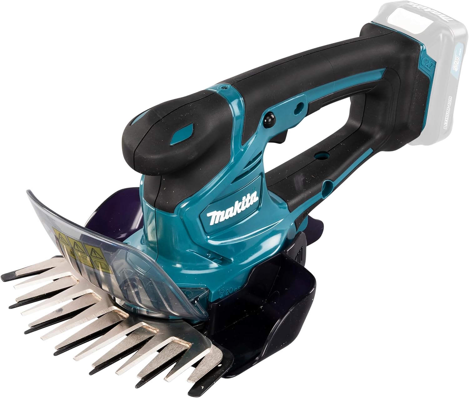 Makita UM600DSMEX Akku-Gras-Strauchschere 12V max, 4,0 Ah, 2 Akkus BL1041B, Ladegerät DC10SB, inklusive Schnittgutsammler