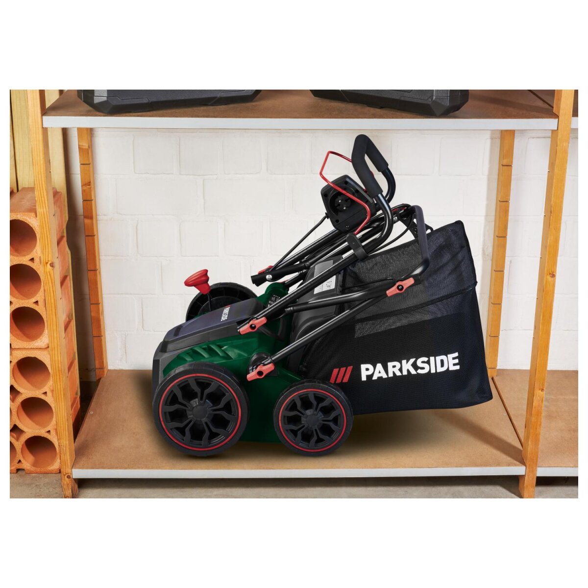 PARKSIDE® Arieggiatore elettrico e scarificatore 2 in 1 »PELV 1800 A1«, con regolazione della profondità a 4 livelli - B-stock, ottime condizioni