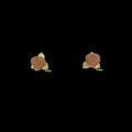 Rote Rose Ohrstecker - Zierlich
