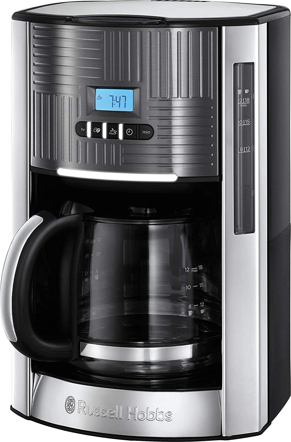 Russell Hobbs GeoSteel Set Colazione: Tostapane, Bollitore e Macchina per il Caffè