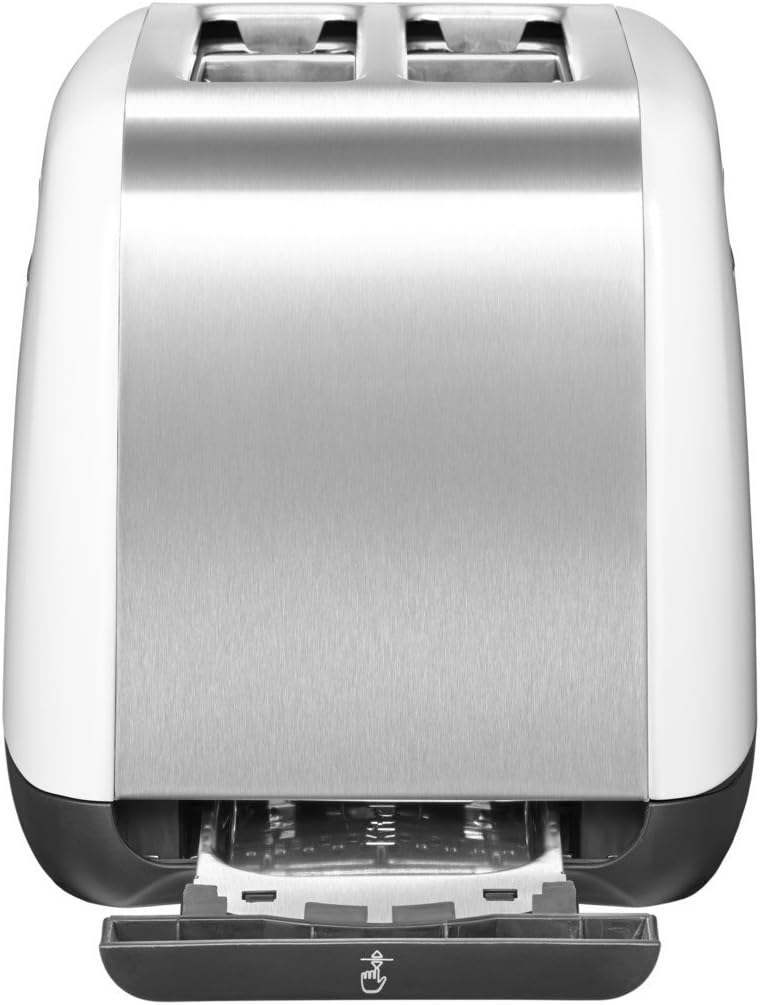 KitchenAid 5KMT2115BOB Klassischer Toaster mit 2 Schlitzen, Metall Legierter Stahl, Onyx Black