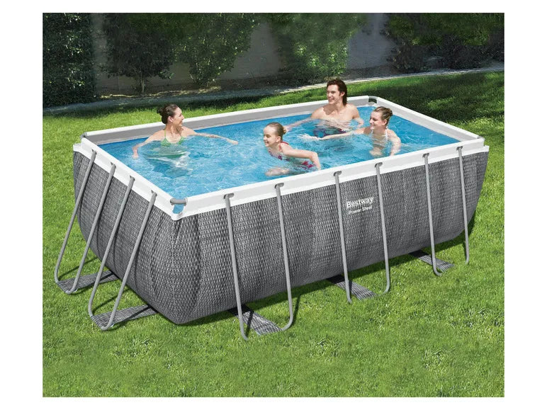 Piscina con telaio Power Steel™ - set completo con pompa filtro, ca. L 412 x P 201 x A 122 cm