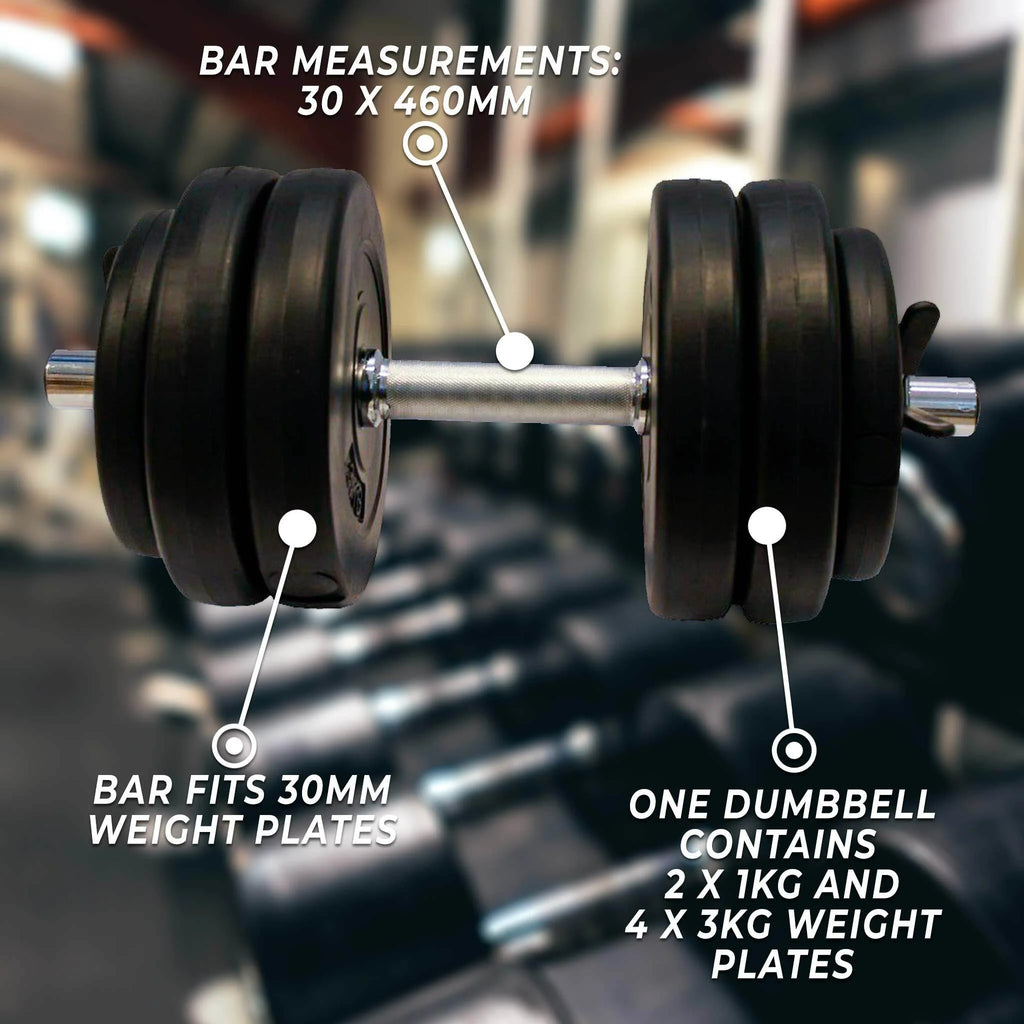 Manubri Regolabili Fit'n Shape 2x, 30kg