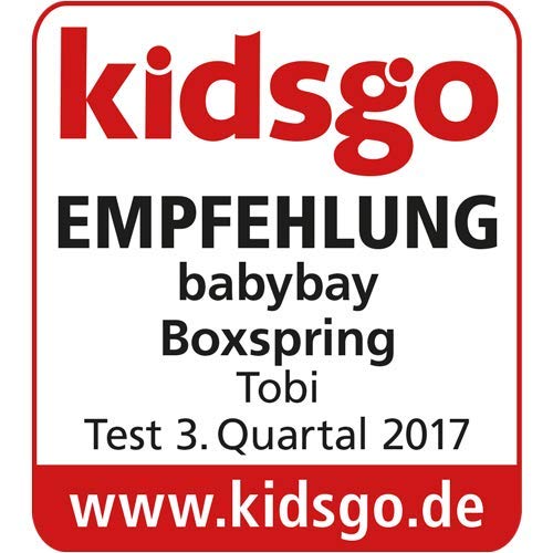 babybay Original Lettino da affiancare in massello di faggio / compatto e trasformabile / Lettino per bambini regolabile in altezza senza livelli preimpostati ed ecologico / Lettino evolutivo (laccato bianco) / inclusa Matratze