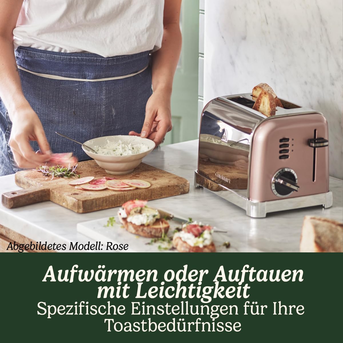 Cuisinart 4-Scheiben-Toaster | Breite Schlitze, ideal für dickes Brot und Bagels | 6 Brunungsstufen plus Abtauung | Breite Schlitze,High-Lift-Hebel | Passender Wasserkocher erhltlich | Perle