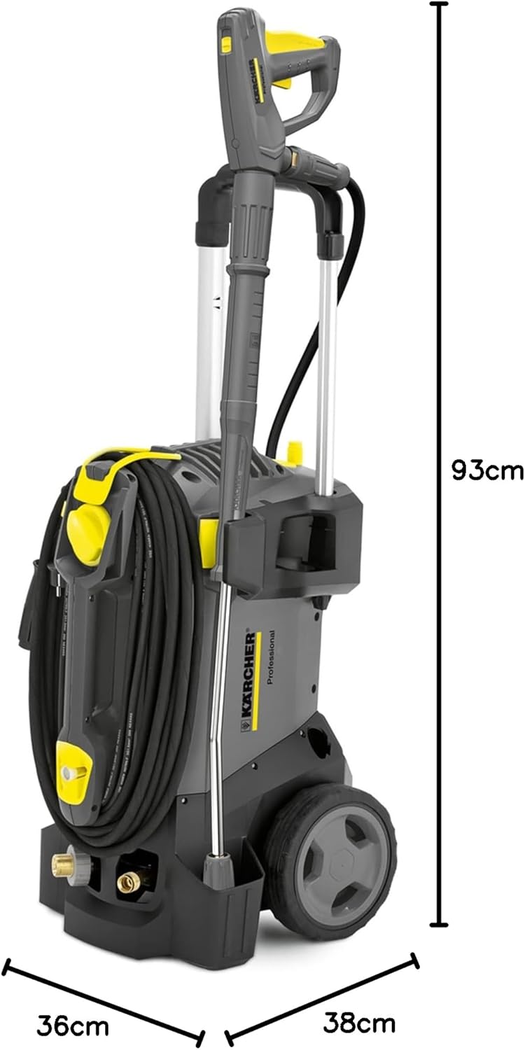 Idropulitrice Kärcher HD 5/17 C Plus, pressione massima 200 bar, pressione di esercizio 170 bar, portata 480 l/h, facilmente trasportabile, incl. pistola ad alta pressione EASY!Force, ugello rotante mangiasporco