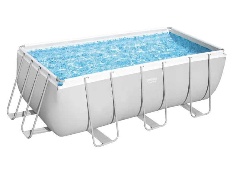 Power Steel™ Piscina con telaio in acciaio e pompa filtro, circa L 412 x P 201 x A 122 cm