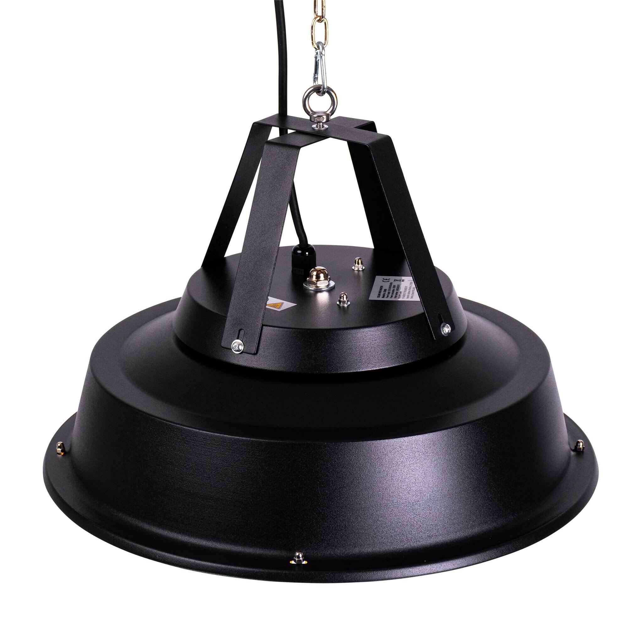 Fornorth Heizstrahler Ceiling Heater Comfort 1500W, schwarz