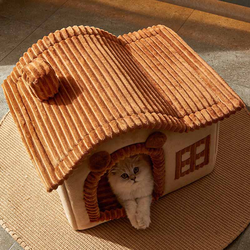 CatComfort – Lussuosa cuccia semiaperta per gatti, per il massimo del comfort e delle coccole