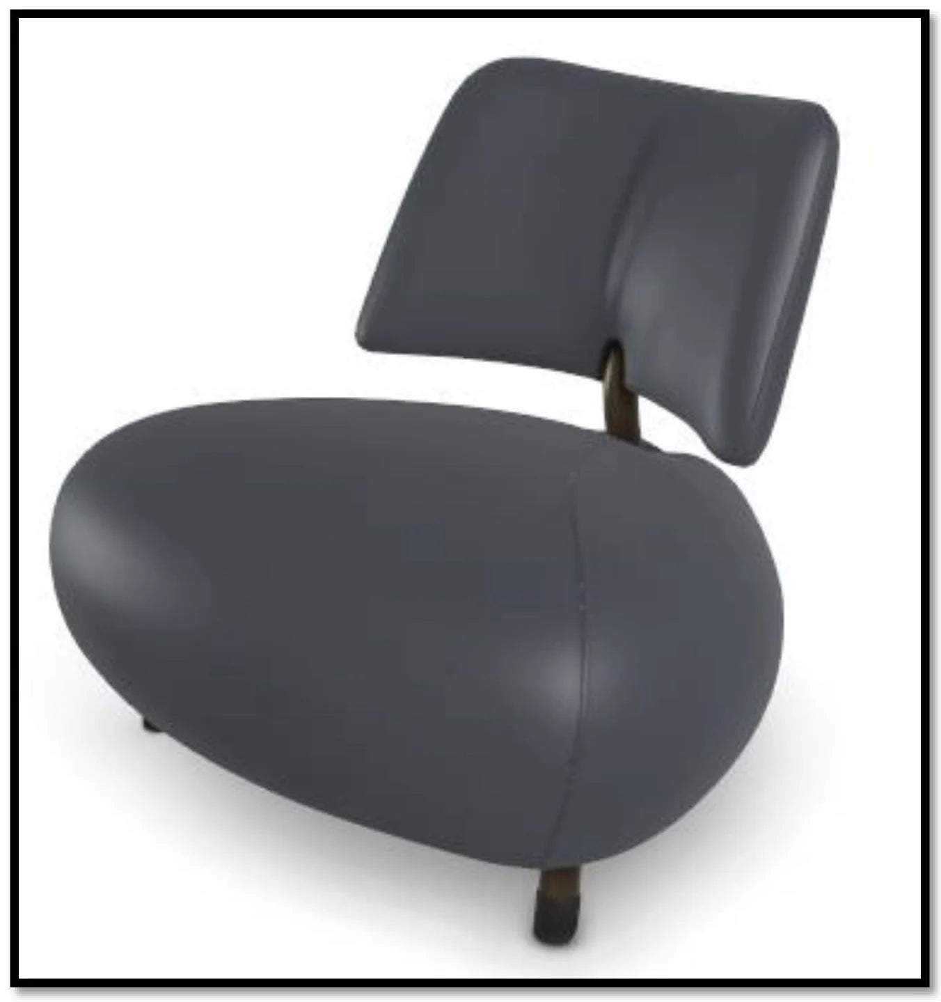 Leolux Designsessel Pallone blue Edition, Beistellsessel dunkelblau