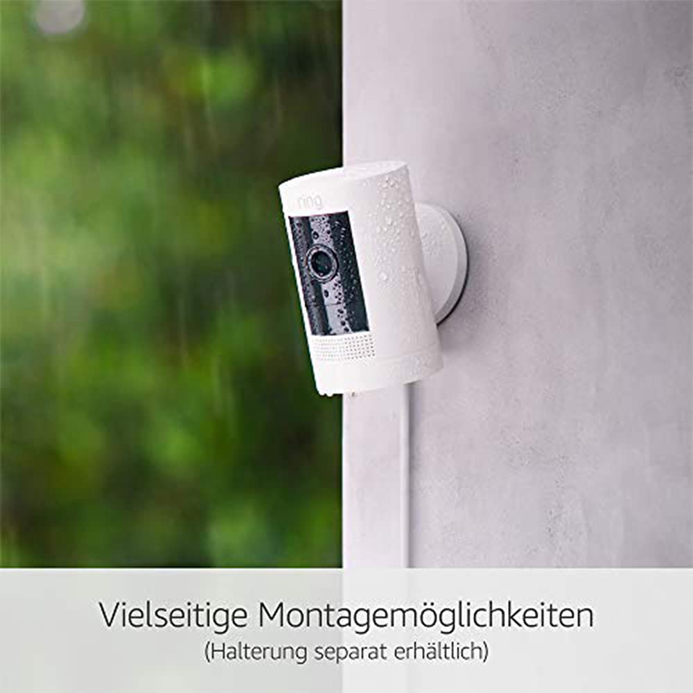 Ring Außenkamera Solar (Stick Up Cam) | Überwachungskamera aussen mit Solarpanel, 1080p-HD-Video, WLAN, witterungsbeständig, geeignet für Haus & Grundstück | 4 Kameras
