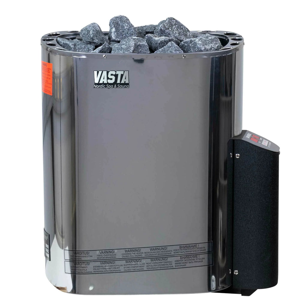 Vasta Saunaofen elektrisch Blaze 8kw, feste regelung, 7-12m3, stahl