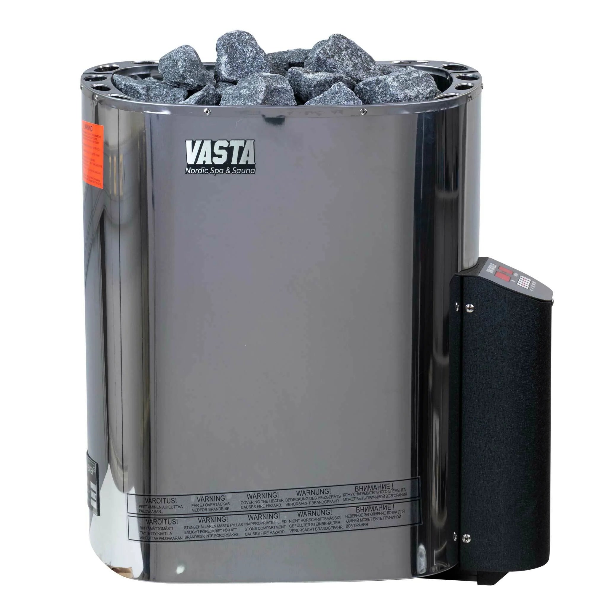 Vasta Saunaofen elektrisch Blaze 8kw, feste regelung, 7-12m3, stahl