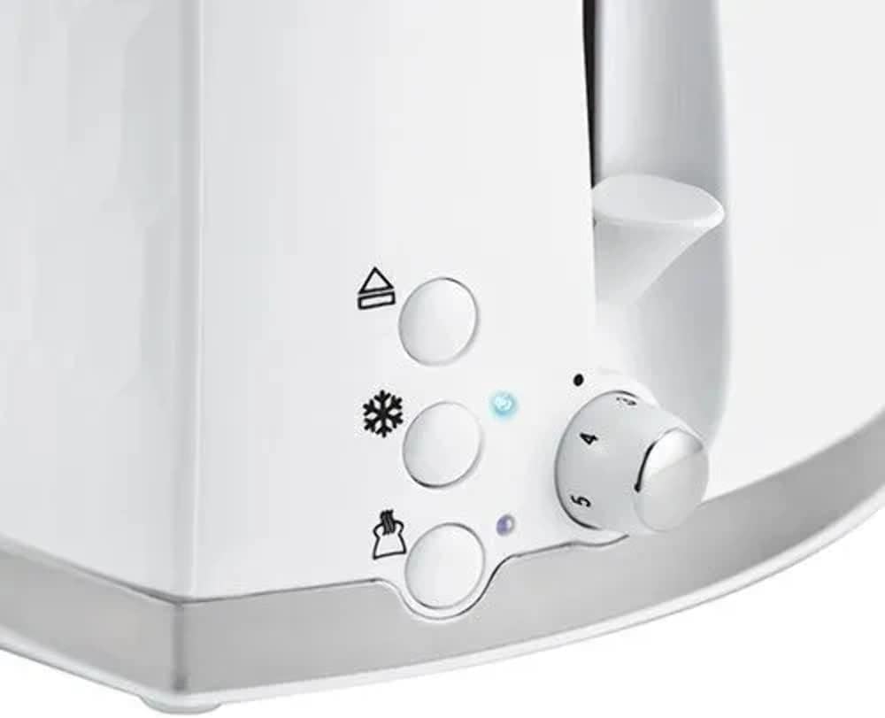 Russell Hobbs Honeycomb Tostapane 2 Fette (Fessure Extra Larghe, Funzione Sollevamento Extra, 6 Livelli di Tostatura, Funzioni Scongelamento/Annulla/Riscalda, Vassoio Raccoglibriciole Removibile, 850 W, Bianco testurizzato)