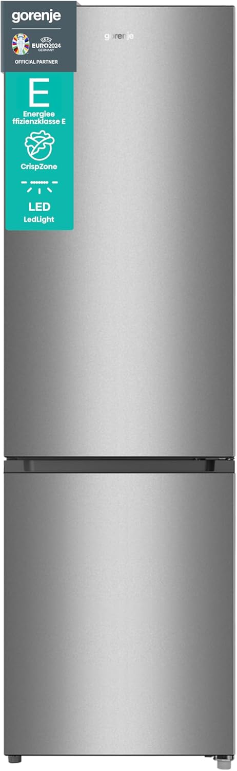Gorenje RK 418 DPW4 Frigorifero-Congelatore, Classe Energetica D, Vano Verdura CrispZone, Cerniera Porta, Reversibile, Illuminazione Interna LED, Vano Frigorifero 198 Litri, Vano Congelatore 71 Litri, Bianco