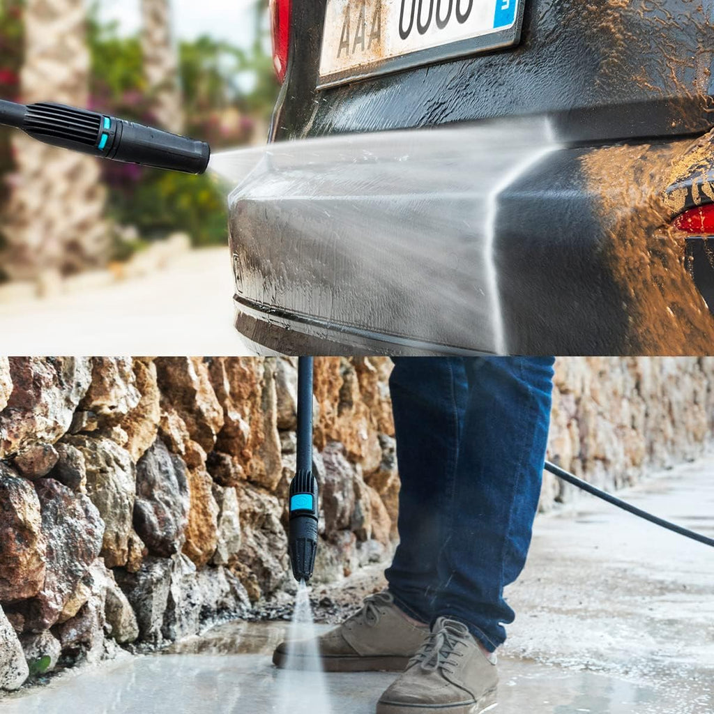 Idropulitrice Cecotec HydroBoost 2400 AdvanceClean, 2400 W, per casa, giardino o auto, portata 480 l/h, pressione 180 bar, pompa in alluminio, raggio d'azione 14 m, multicolore