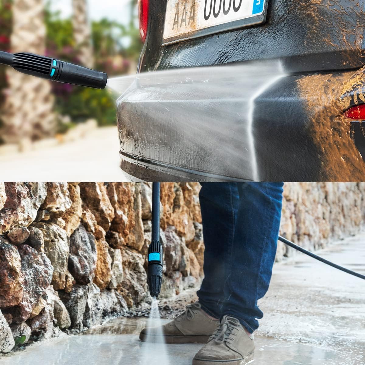 Idropulitrice Cecotec HydroBoost 2400 AdvanceClean, 2400 W, per casa, giardino o auto, portata 480 l/h, pressione 180 bar, pompa in alluminio, raggio d'azione 14 m, multicolore