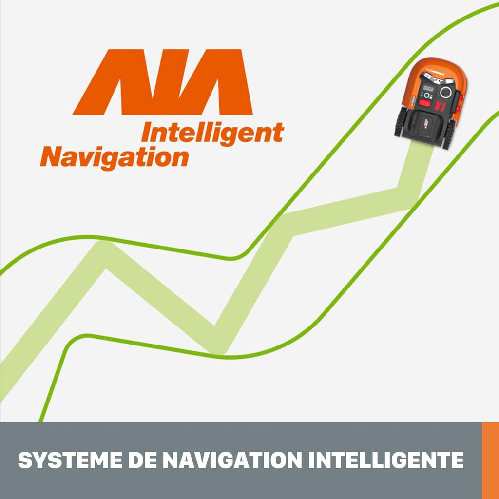 WORX Landroid Vision M600 Robot rasaerba WR206E.1 per giardini fino a 600m - Robot tagliaerba intelligente senza filo perimetrale - WLAN & Bluetooth - prevenzione attiva degli ostacoli con tecnologia AI - controllo tramite APP