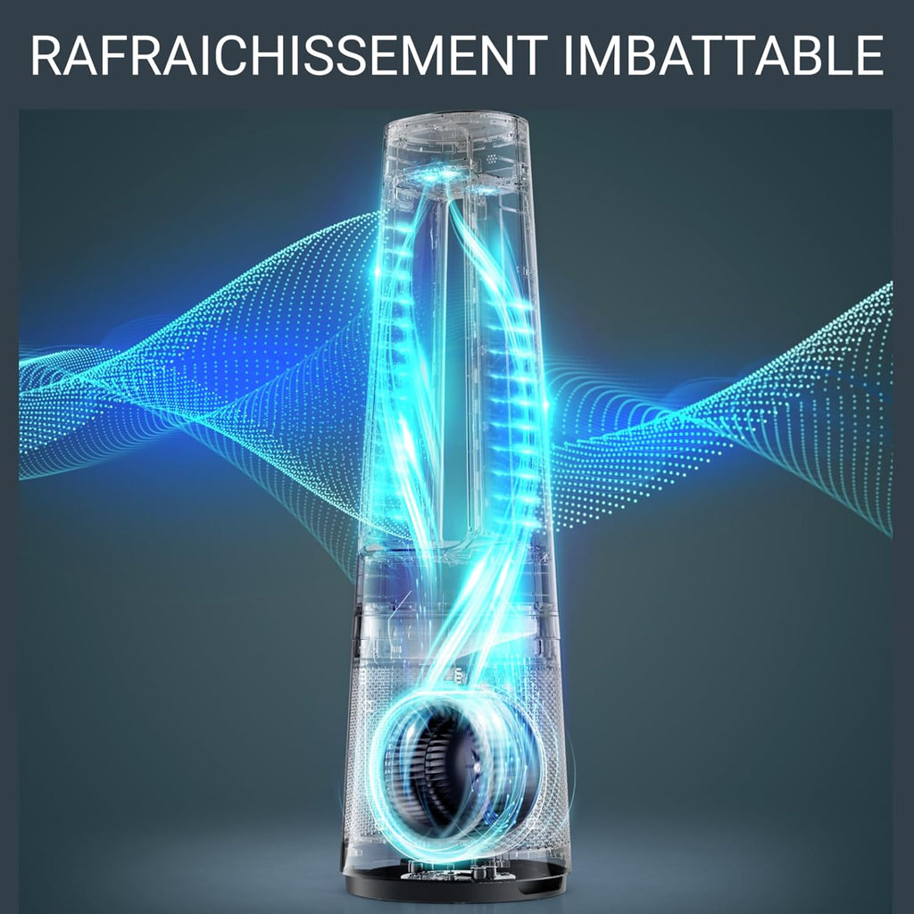 Rowenta QU5062 Eclipse Purificatore d'aria 3in1 | Termoventilatore | Ventilatore | filtra il 99,9% delle particelle | per ambienti fino a 30 m2 | riscaldamento rapido fino a 35°C | modalità automatica giorno/notte | Nero/Grigio
