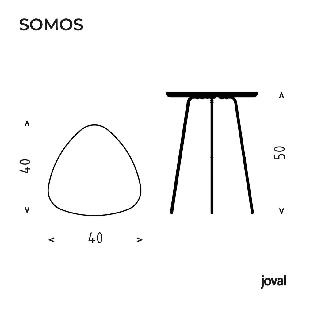Tavolino SOMOS Rovere 50cm