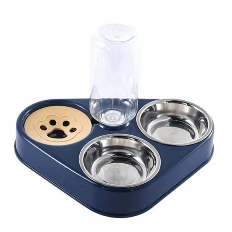 Edelstahl Futter- und Wassernapf Set für Haustiere