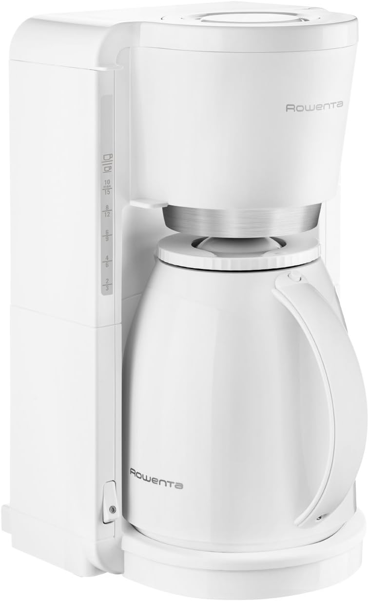 Rowenta CT3801 Filter- Kaffeemaschine Adagio Milano | Mit Kunststoff-Thermokanne | 8-12 Tassen | Wei/Edelstahl & Philips Toaster – 2 Toastschlitze, 8 Stufen, Brtchenaufsatz, wei (HD2581/00)