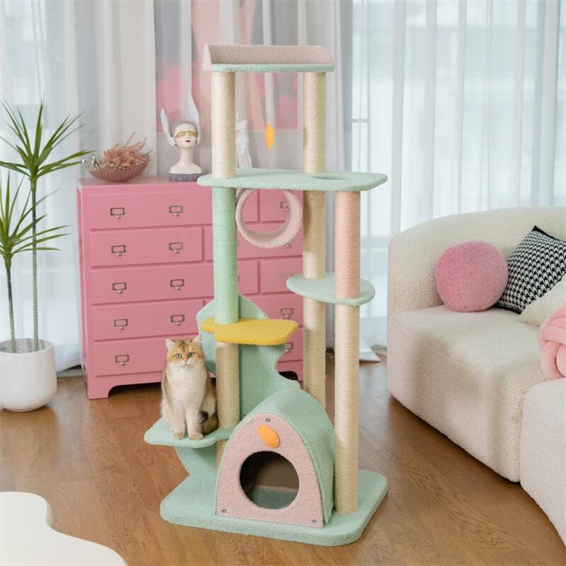 Wonderland Kratzbaum-XL – Der ultimative Spiel- und Ruheraum für Katzen