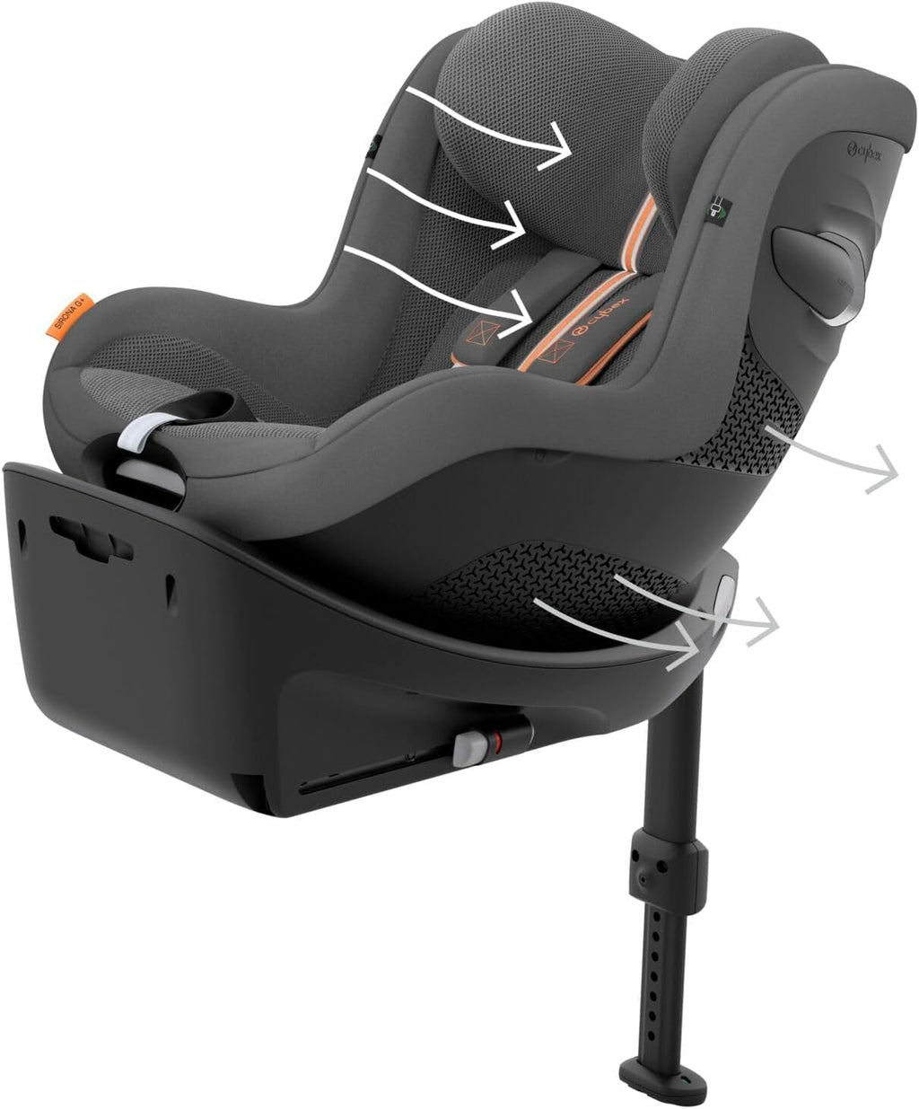 CYBEX Gold Base ISOFIX, Base G, Per seggiolino auto Cloud G i-Size e seggiolino auto Sirona G i-Size, Nero