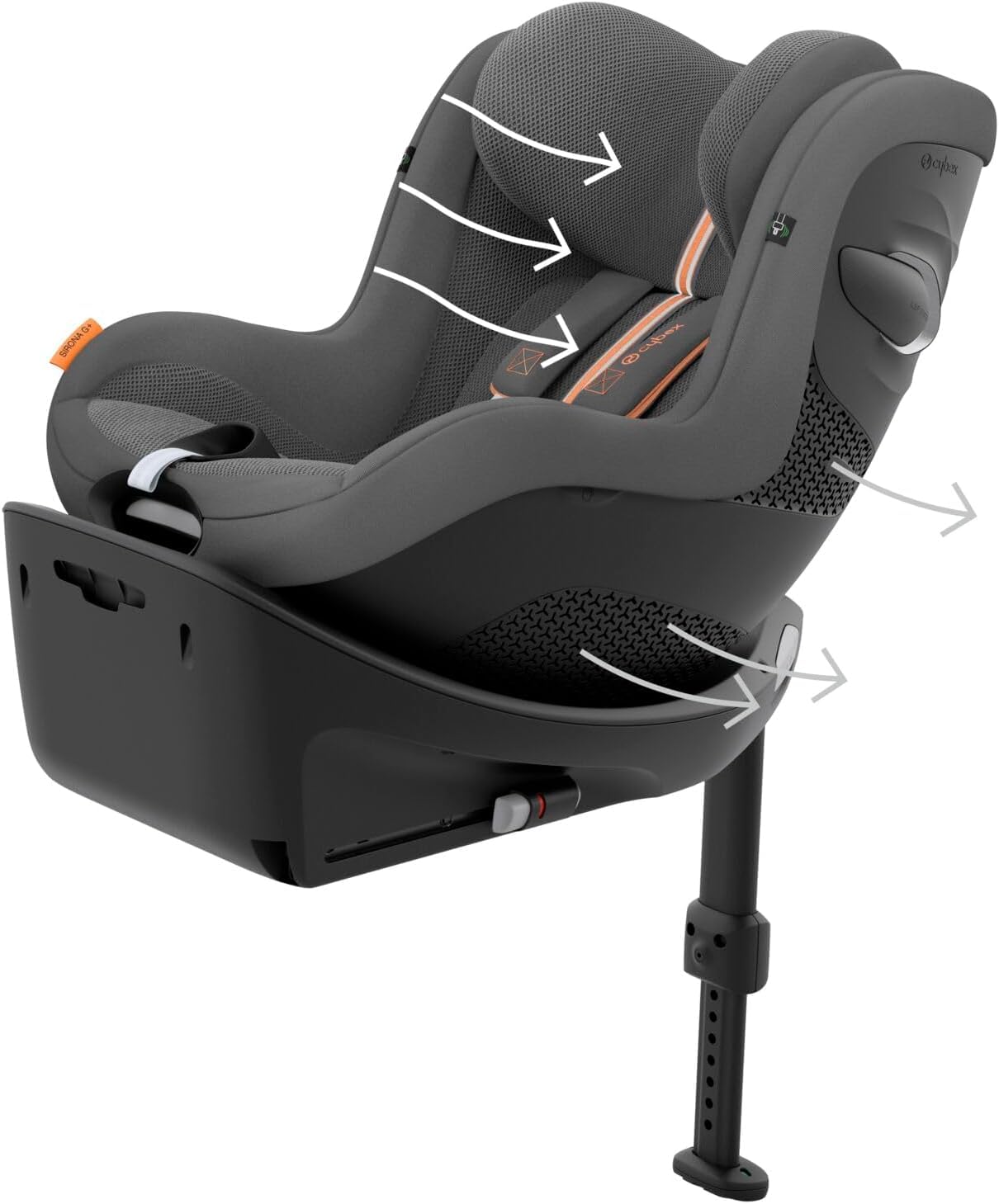 CYBEX Gold Base ISOFIX, Base G, Per seggiolino auto Cloud G i-Size e seggiolino auto Sirona G i-Size, Nero