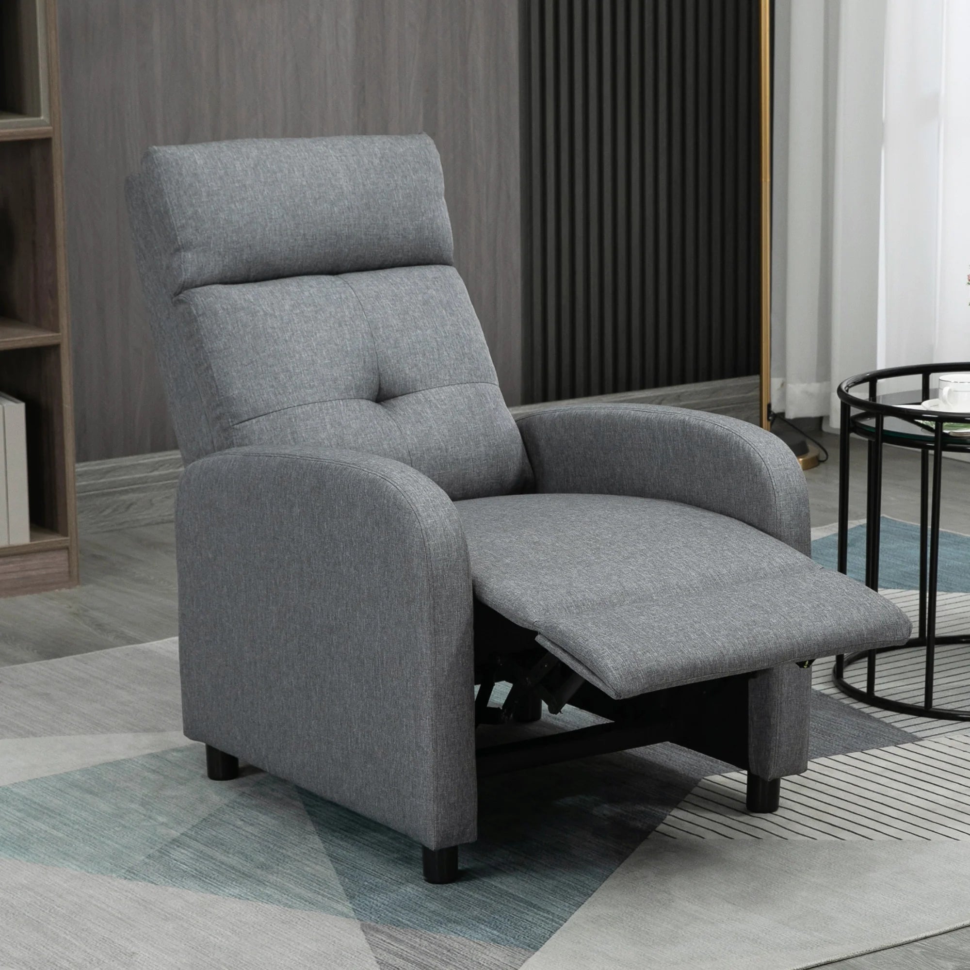 HOMCOM Relaxsessel mit Liegefunktion Grau