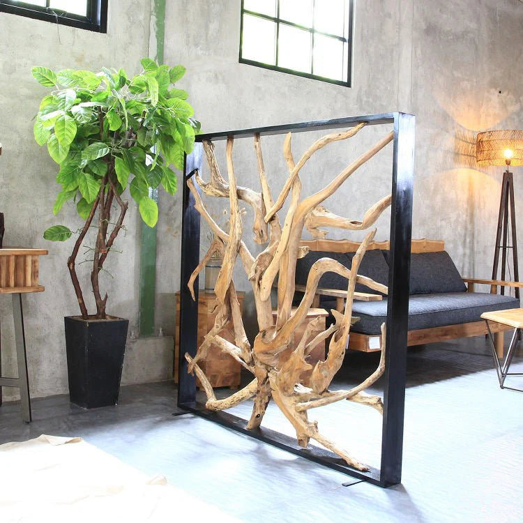 MAZE Raumteiler Teakholz 140cm x 140cm