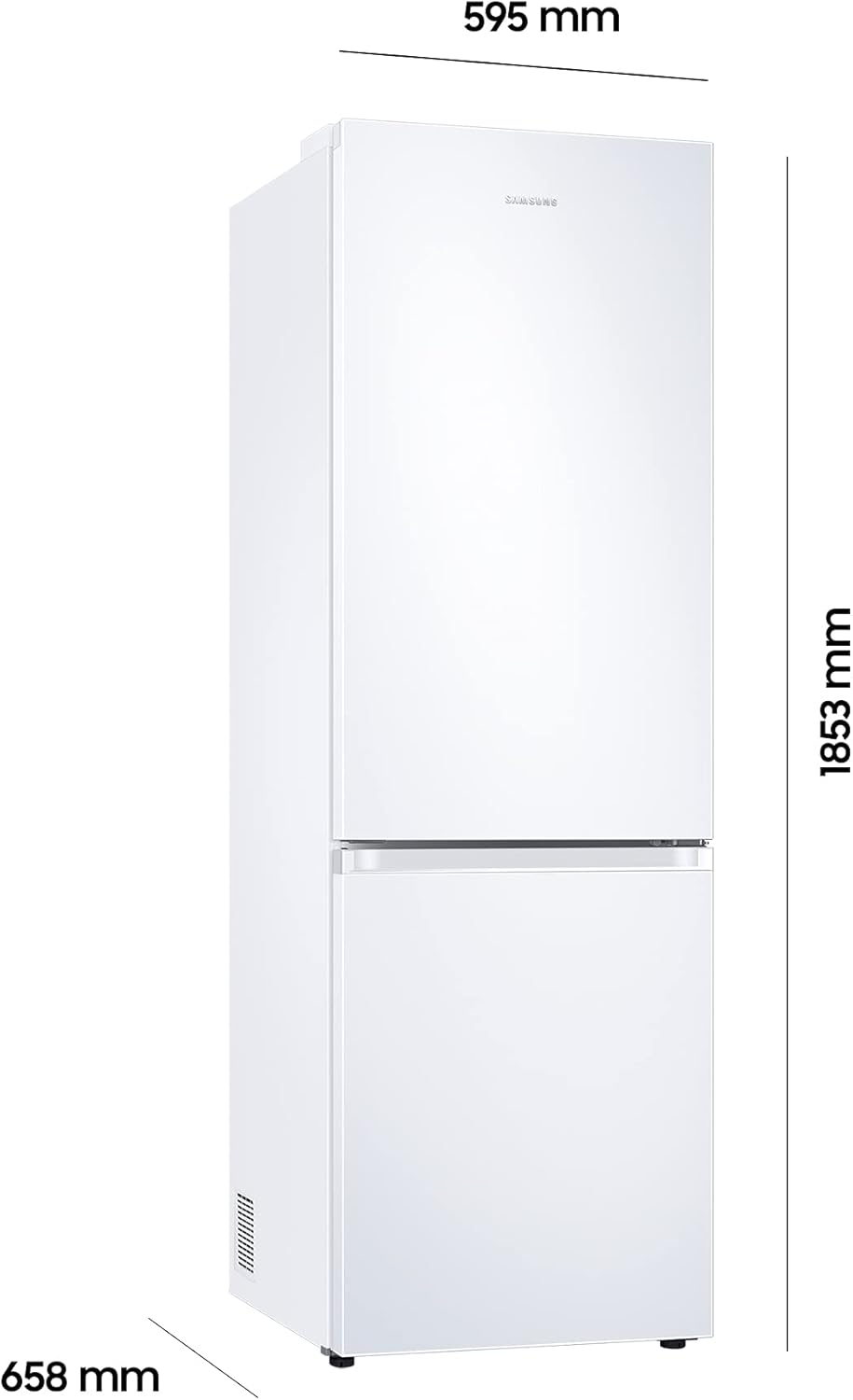 / RL38A7B5BS9/EG / Fridge and Freezer Combination / 203 cm Height.